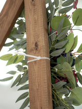 Navy and Burgundy Flower Wedding Arch Welcome Signs Decoration