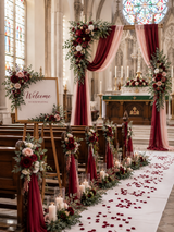 Burgundy & Marasla Complete Wedding Bundle — Wedding Venue Décor