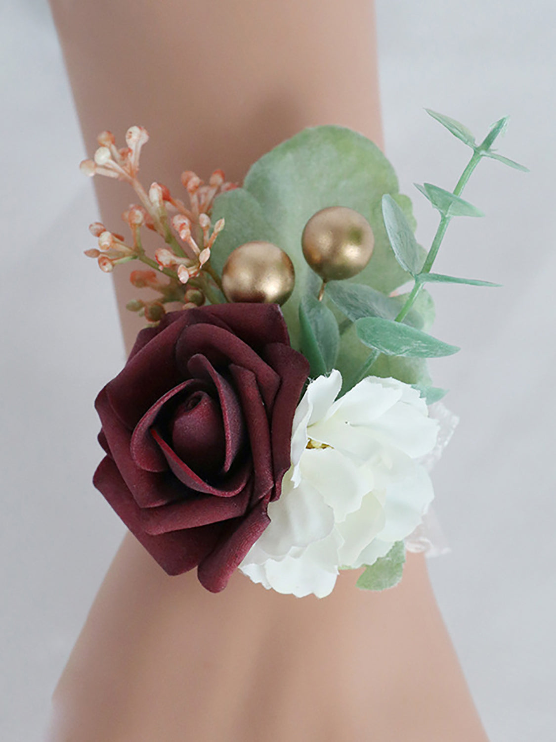 Burgundy & Marasla Wedding Essentials Bundle — Bridal Party Flowers