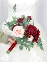 Burgundy & Marasla Wedding Essentials Bundle — Bridal Party Flowers