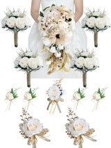 Champagne Wedding Essentials Bundle — Bridal Party Flowers
