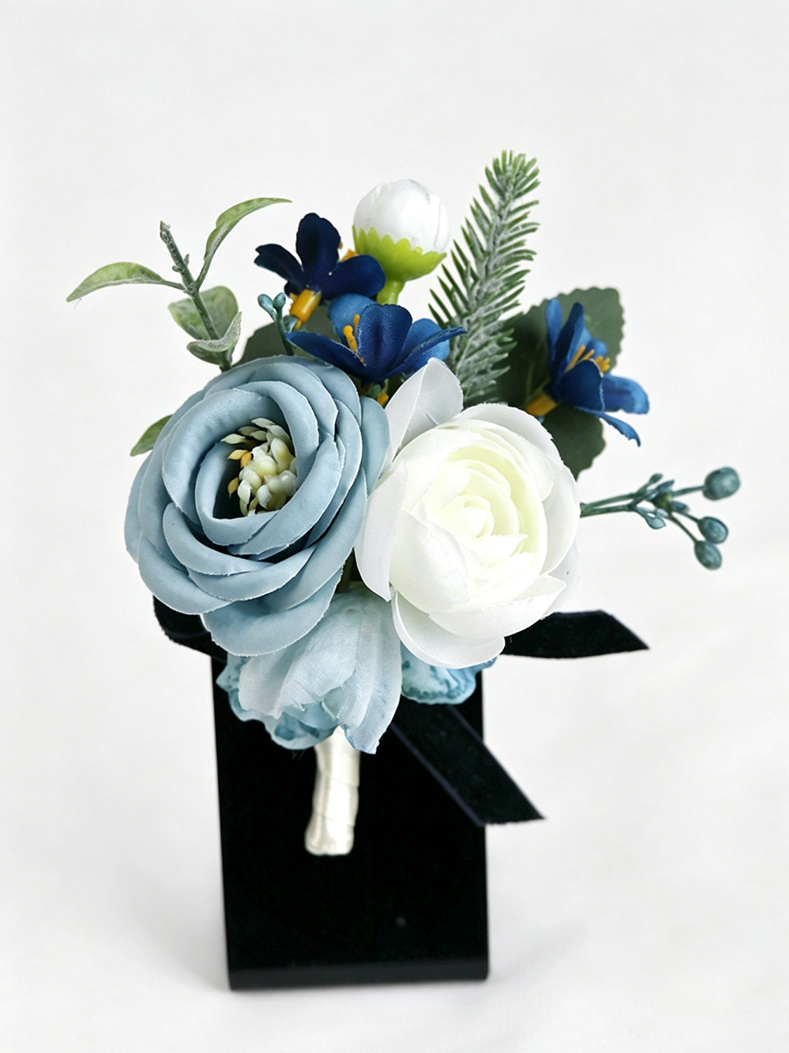 Dusty Blue & Navy Wedding Essentials Bundle — Bridal Party Flowers