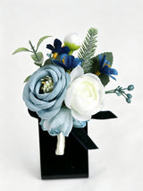 Dusty Blue & Navy Wedding Essentials Bundle — Bridal Party Flowers
