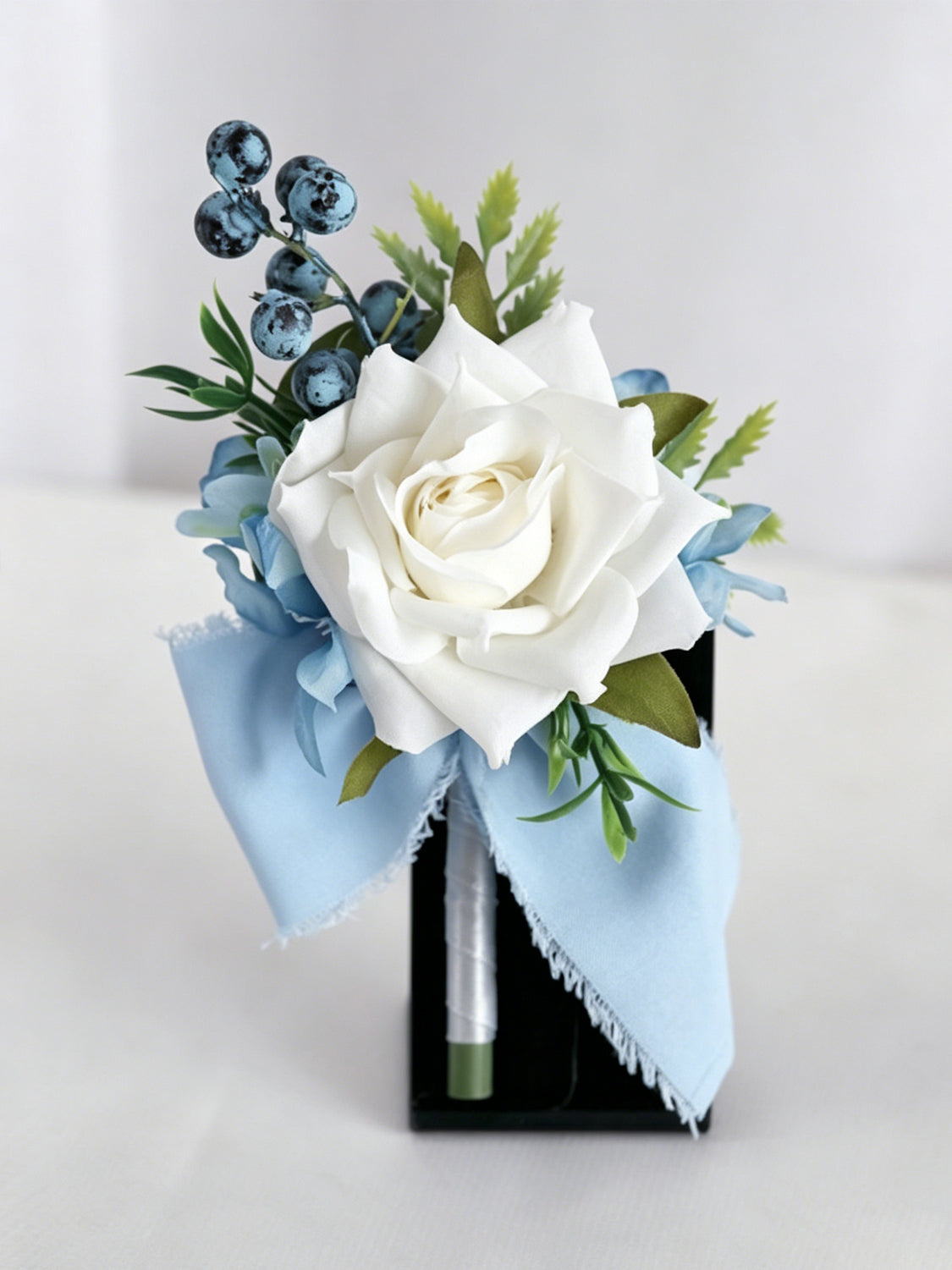 Dusty Blue & Navy Wedding Essentials Bundle — Bridal Party Flowers