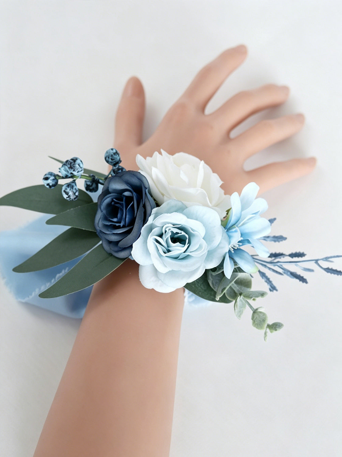 Dusty Blue & Navy Wedding Essentials Bundle — Bridal Party Flowers