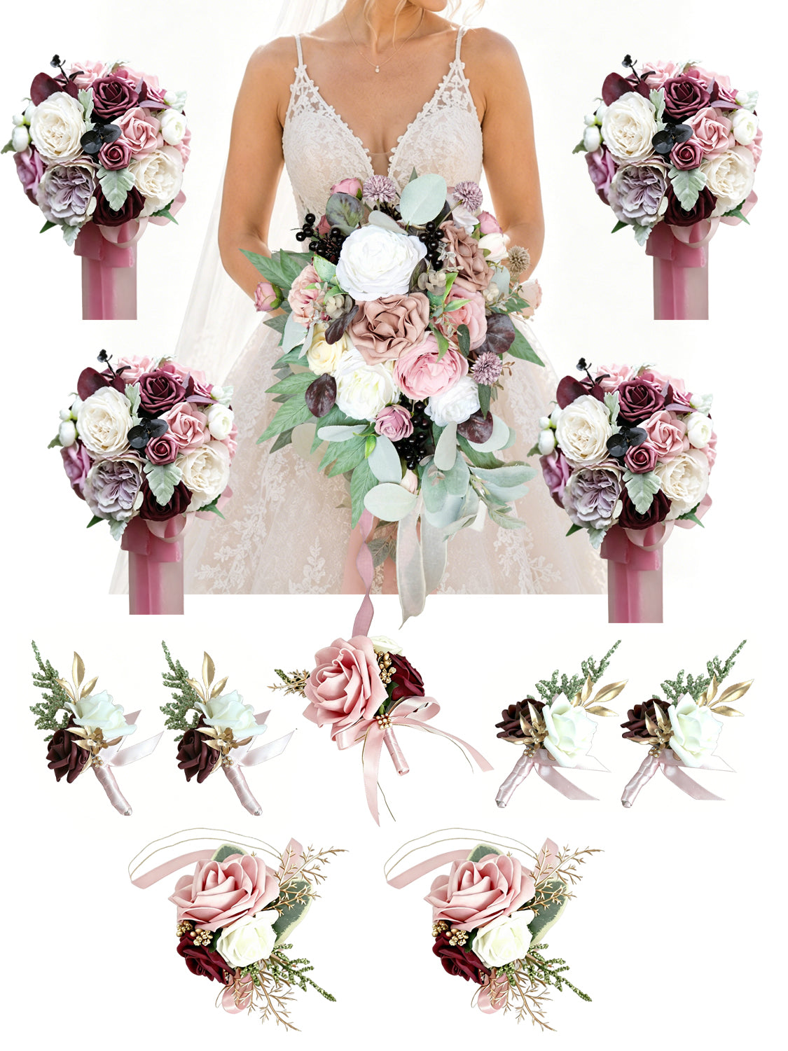 Essential Ceremony Bridal Party Flowers