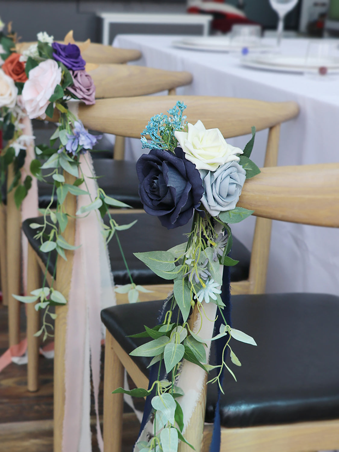 Dusty Blue & Navy Complete Wedding Bundle — Wedding Venue Décor
