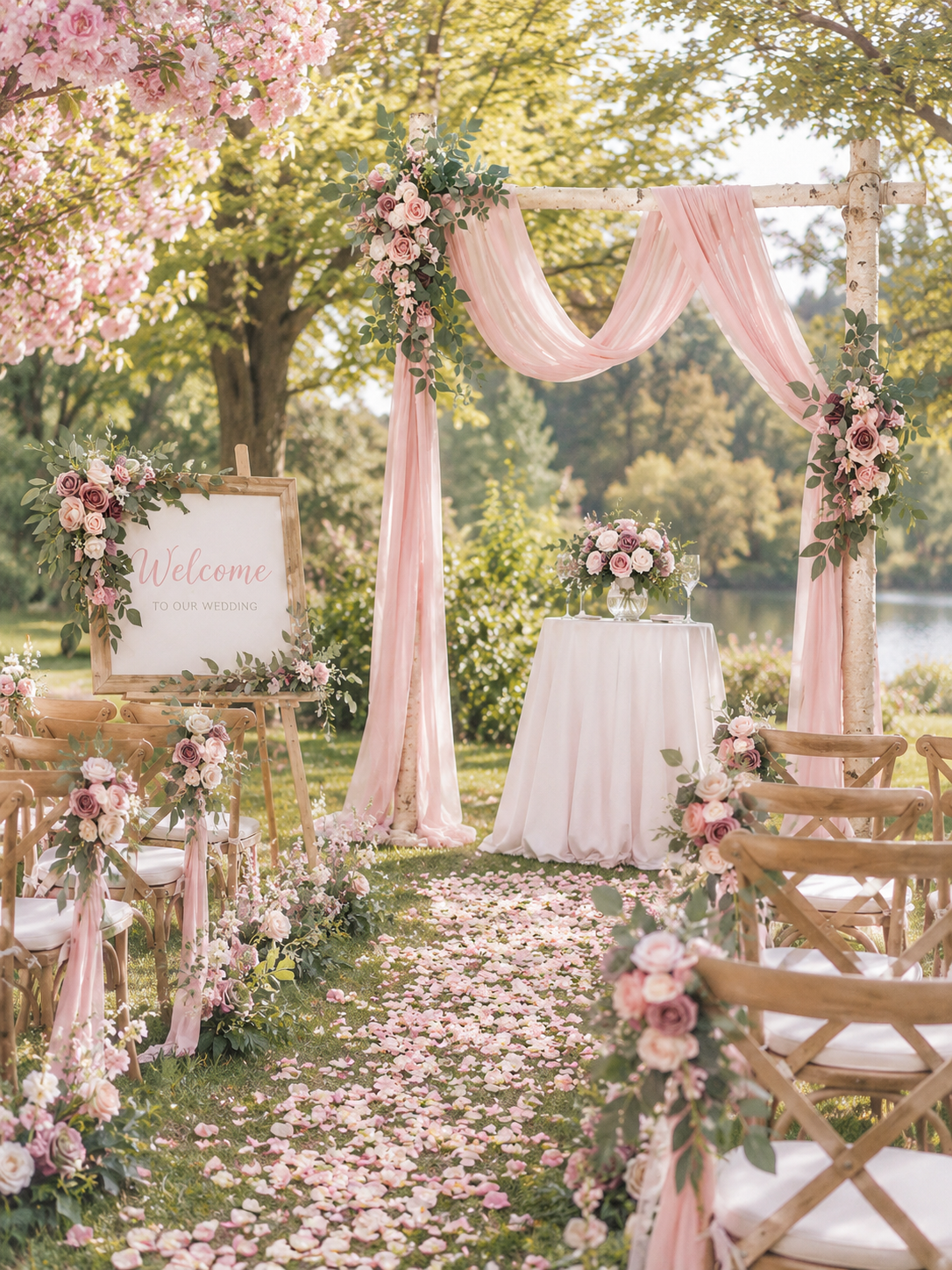 Dusty Rose & Blush Complete Wedding Bundle — Wedding Venue Décor