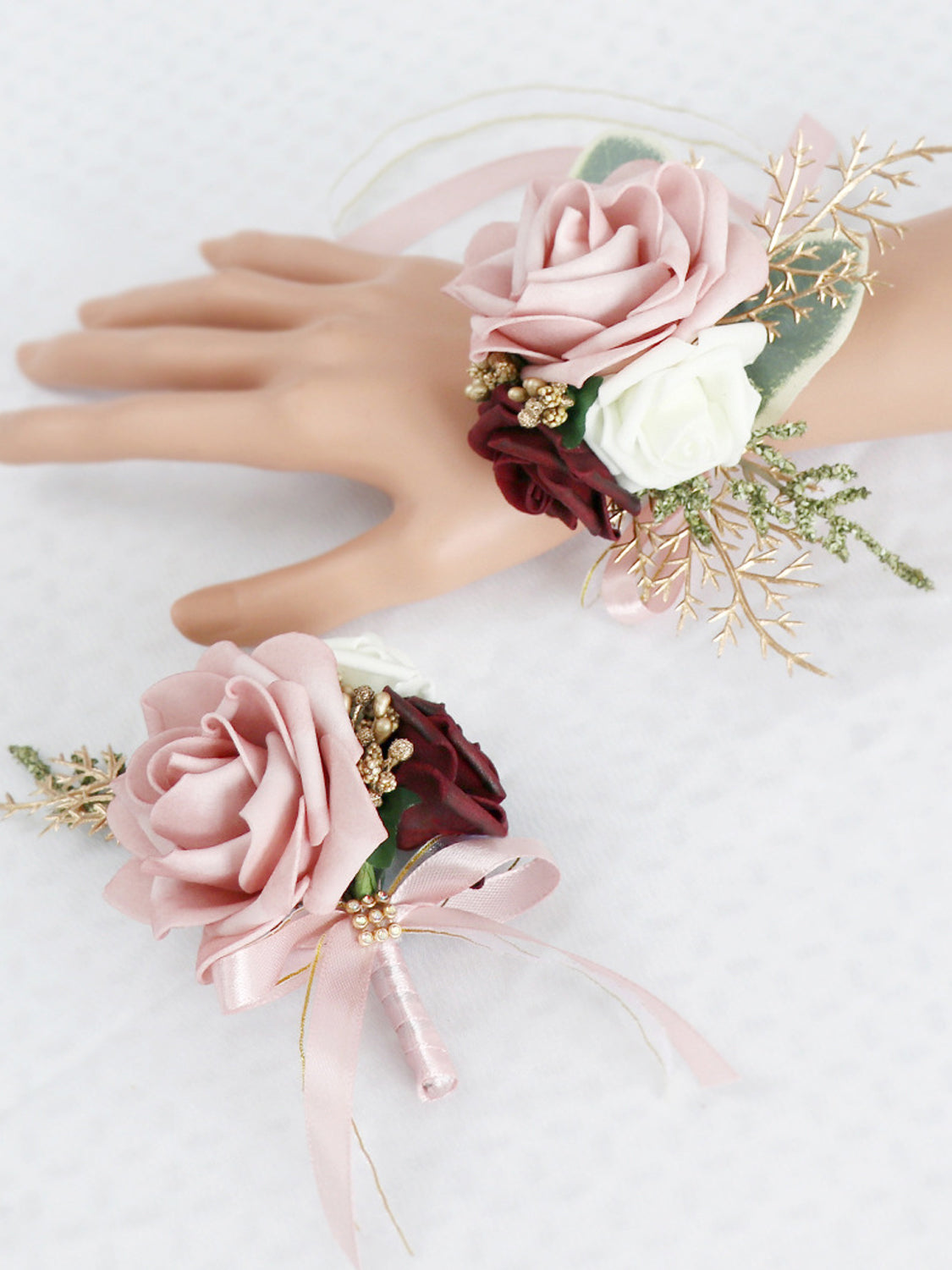 Dusty Rose & Blush Wedding Essentials Bundle — Bridal Party Flowers