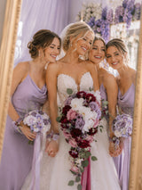 Violet & Purple Wedding Essentials Bundle — Bridal Party Flowers
