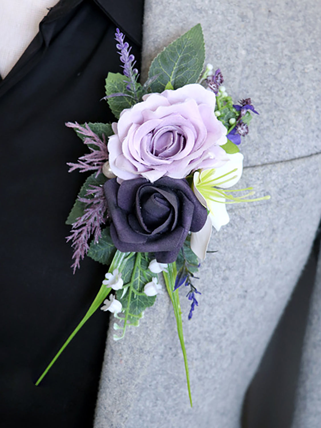 Violet & Purple Wedding Essentials Bundle — Bridal Party Flowers