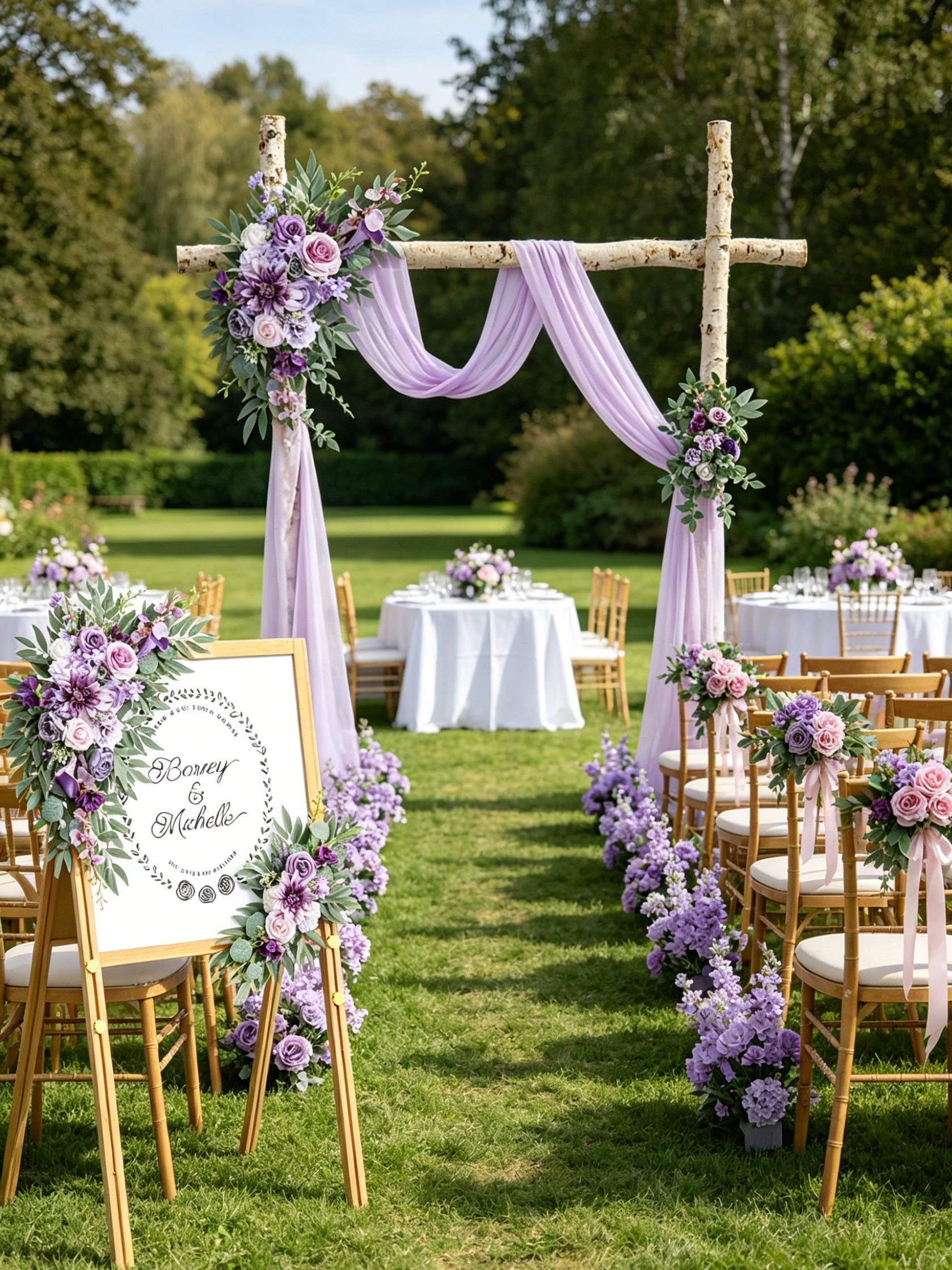 Violet & Purple Complete Wedding Bundle — Wedding Venue Décor