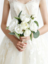 Whites & Green Wedding Essentials Bundle — Bridal Party Flowers