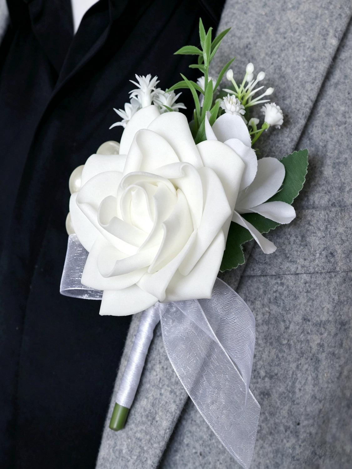 Whites & Green Wedding Essentials Bundle — Bridal Party Flowers