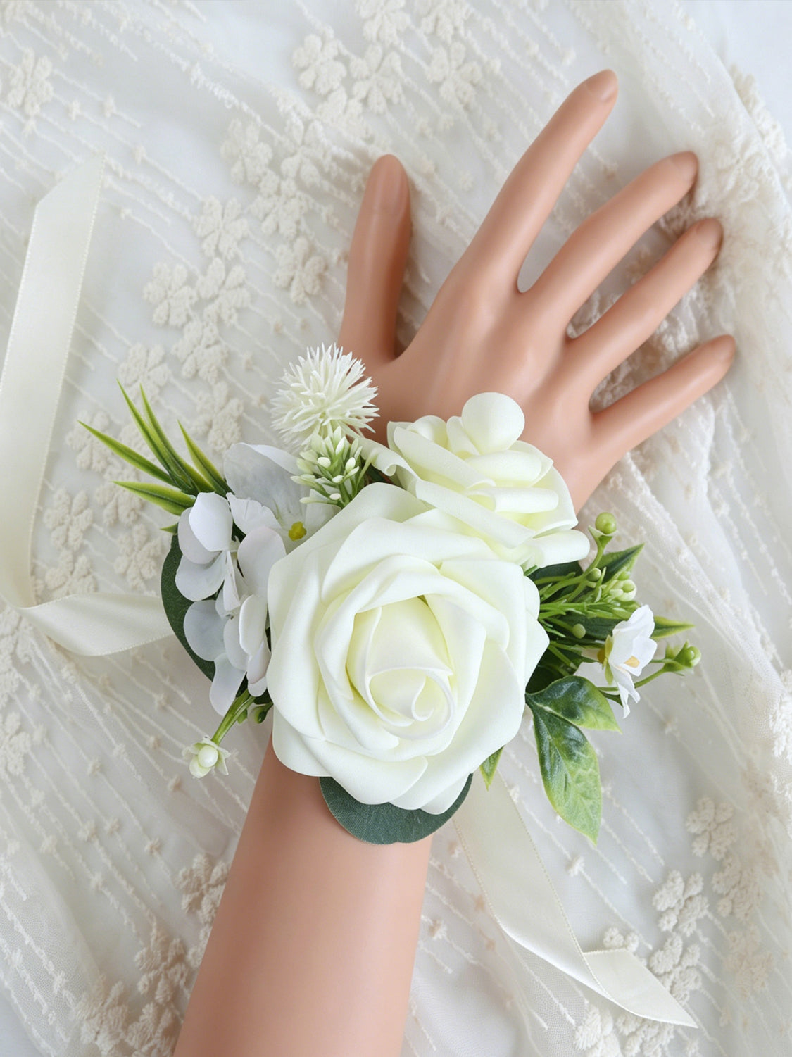 Whites & Green Wedding Essentials Bundle — Bridal Party Flowers