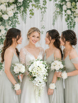 Whites & Green Wedding Essentials Bundle — Bridal Party Flowers