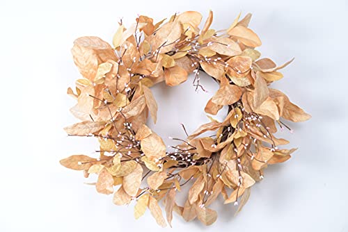 20-Inch Elegant Magnolia Wedding Wreath Handcrafted Pip Berry Wedding Wreath