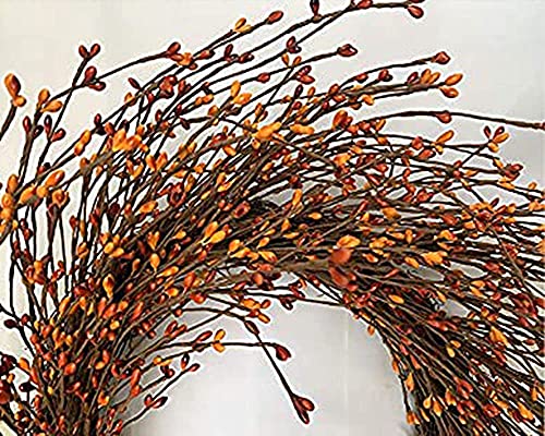 Fall Winter Twig Wreath 24" Thanksgiving Berry