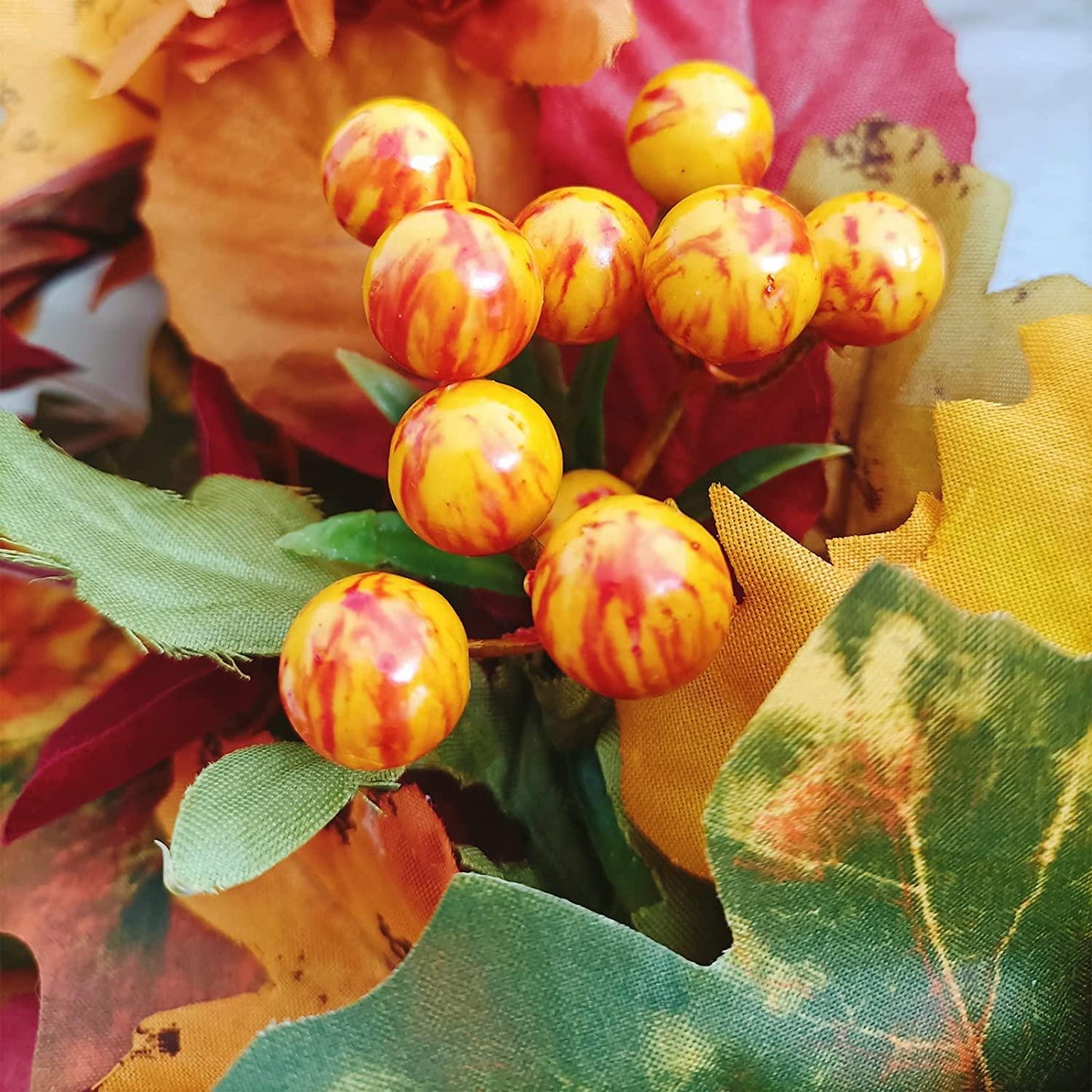 Herbstkranz für die Haustür, 20-Zoll-Herbst-Sonnenblumenkranz